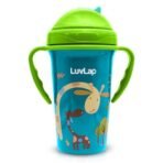 LuvLap Tiny Giffy Sippy Cup 300ml, Green - Fast Shipping to USA & Canada - Image 2