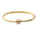 MEENAZ Rose Gold Diamond Crystal Adjustable Bracelet - Fast Shipping to USA & Canada
