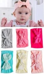 ANNACREATIONS Premium Designer Soft Flower Bow Hairband, Plastic Headband Hair Accessories For Baby Girls, Pack Of 6 - Assorted - Fast Shipping to USA & Canada - Image 2