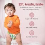 LuvLap Reusable Cloth Diaper Blue Ships - Fast Shipping to USA & Canada - Image 3