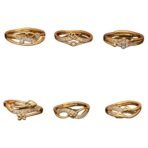 Brado Gold Plated Combo 6 Adjustable Rings - Fast Shipping to USA & Canada - Image 3