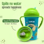 LuvLap Tiny Giffy Sippy Cup 300ml, Green - Fast Shipping to USA & Canada - Image 6