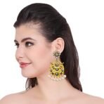 Shreyadzines Designer Traditional Gold Plated Meenakari Kundan Stone Jhumka Jhumki Dangle Earrings for Women and Girls - Fast Shipping to USA & Canada - Image 4