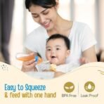 LuvLap Silicone Baby Food Feeder 90ml, Blue - Fast Shipping to USA & Canada - Image 4