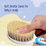 LuvLap Baby Comb & Brush Set, White & Blue - Fast Shipping to USA & Canada - Image 4