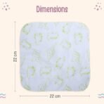 LuvLap Muslin Cotton Baby Washcloth Stars & Balloons, Pack of 6 - Fast Shipping to USA & Canada - Image 7