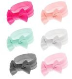 ANNACREATIONS Premium Designer Soft Flower Bow Hairband Headband Hair Accessories For Baby Girls, Pack Of 6 - Multicolor - Fast Shipping to USA & Canada - Image 2