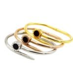 MEENAZ Bracelet for girls combo 3 Bangles for women Anti Tarnish bracelet Stylish Silver bracelet for women rose gold Kada for Women Accessories Jewellery for Women Girls friendship open kada 673 - Fast Shipping to USA & Canada - Image 4