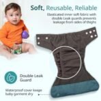 LuvLap Reusable Cloth Diaper Green Bunny - Fast Shipping to USA & Canada - Image 3