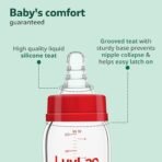 LuvLap Wide Neck Glass Feeding Bottle 150ml - Fast Shipping to USA & Canada - Image 4