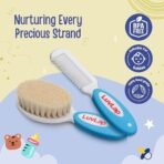 LuvLap Baby Comb & Brush Set, White & Blue - Fast Shipping to USA & Canada - Image 6