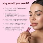 TrueWise? Tinted Lip Balm with SPF 50 PA+++ Brightening Beetroot Lip Balm For Dark Lips With Kojic Acid,Vitamin E, Soft, Glossy Lips- SPF lip balm for Women 5g - Fast Shipping to USA & Canada - Image 5