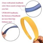 ANNA CREATIONS Hairband, Plastic Headband for Girls and Women, (Pack of 12 Pcs) Multicolor - Fast Shipping to USA & Canada - Image 4