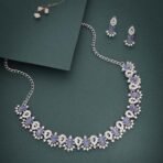 Brado Silver Polish AD Choker Necklace Set - Fast Shipping to USA & Canada - Image 5