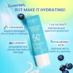 Dot & Key Blueberry Hydrate Barrier Repair Sunscreen Spf 50+,Pa++++|For Dry&Sensitive Skin|Non - Greasy Finish|No White Cast|Uv & Blue Light Protection|Broad Spectrum|For Women&Men|50G, 1 Count - Fast Shipping to USA & Canada - Image 4