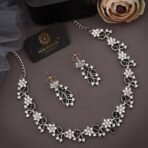 Brado Gold & Silver AD Choker Necklace Set - Fast Shipping to USA & Canada - Image 7