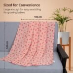 LuvLap Cotton Muslin Swaddle Set, Pack of 3 - Fast Shipping to USA & Canada - Image 6