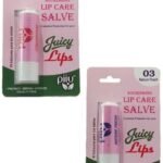 Piiu Nourishing Lip Care Salve, Complete Protection For Your Juicy Lips | Strawberry Lip Balm (02) & Nature Fresh Lip Balm (03) | Protect, Repair & Hydrate Lips | Net Wt. 4.5gm | (BUY 1 GET 1 FREE) - Fast Shipping to USA & Canada