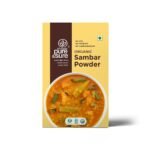 Pure & Sure Organic Sambar Powder 100G | 100% Authentic South Indian Aromatic Rasam Flavor | Ready to Use, Instant Mix | Chemical Free & Pesticides Free - Fast Shipping to USA & Canada