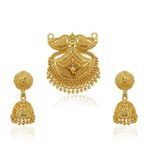 Brado Gold Plated Long Earring Mangalsutra Combo - Fast Shipping to USA & Canada - Image 3