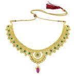 Peora Traditional Gold Plated Choker Necklace Jewellery Set For Women - Fast Shipping to USA & Canada - Image 7