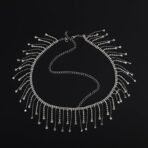 Shidara 1 Pcs Luxurious Crystal Head Chain Silver Rhinestone Tassel Head Chain Boho Headpiece Rhinestone Headband Wedding Costume Hair Accessories for Women (Silver) - Fast Shipping to USA & Canada - Image 6