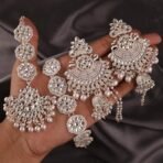 Brado Gold Plated Kundan Moti Wedding Combo Set - Fast Shipping to USA & Canada - Image 5