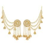 The Luxor Fashion Jewellery Traditional Gold Plated American Diamond Bahubali Long Chain Jhumka Jhumki Earrings for Women And Girls - Fast Shipping to USA & Canada - Image 2
