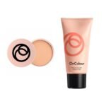 ORIFLAME The One Express Peach Perfector Fair 30ml-33488 & Pure Colour Pressed Natural Powder 20g-Light-23208 (Set Of 2) - Fast Shipping to USA & Canada