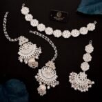 Brado Gold Plated Kundan Moti Wedding Combo Set - Fast Shipping to USA & Canada - Image 3