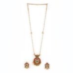 Rubans Dual Layered & Beaded Design Necklace Set for Women & Girls | Handcrafted Jewelry | Ideal for Weddings, Ethnic Wear & Festive Occasions - Fast Shipping to USA & Canada