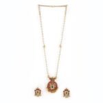 Rubans Dual Layered & Beaded Design Necklace Set for Women & Girls | Handcrafted Jewelry | Ideal for Weddings, Ethnic Wear & Festive Occasions - Fast Shipping to USA & Canada