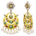 Shreyadzines Designer Traditional Gold Plated Meenakari Kundan Stone Jhumka Jhumki Dangle Earrings for Women and Girls - Fast Shipping to USA & Canada - Image 3