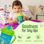 LuvLap Tiny Giffy Sippy Cup 300ml, Green - Fast Shipping to USA & Canada - Image 4