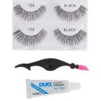 ARDELL DELUXE PACK 105 (WITH APPLICATOR)-68987 + Duo Clear Glue 1g - Fast Shipping to USA & Canada - Image 4