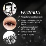 Ardellstudio Effects Demi Wispies for Women (4 PK), Long & Black Fibers False Eyelash, Bold & Full Volume, Flared & Winged Styled - Fast Shipping to USA & Canada - Image 5