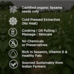 Pure & Sure Organic Cold Pressed Sesame Oil 500ML (Til ka Tel) | 100% Natural Kolhu/Kacchi Ghani/Chekku | Pure Cold Pressed Edible Oil | No Additives & Chemical Free - Fast Shipping to USA & Canada - Image 5