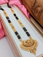 Brado Traditional Gold Plated Long Mangalsutra - Fast Shipping to USA & Canada - Image 3