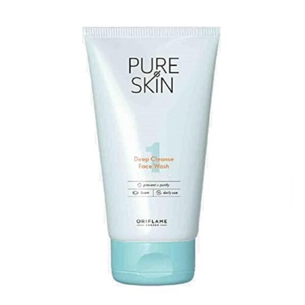 ORIFLAME Pure Skin Deep Cleanse Face Wash - 150 Ml - Fast Shipping to USA & Canada