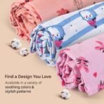 LuvLap Cotton Muslin Swaddle Set, Pack of 3 - Fast Shipping to USA & Canada - Image 5