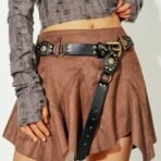 TecoKart? Vintage Belt for Women ? PU Leather Ladies Belt with Chunky Buckle, Stylish Y2K Belts for Cowgirls, Perfect for Jeans, Dress & Western Rodeo Outfits - Fast Shipping to USA & Canada - Image 7