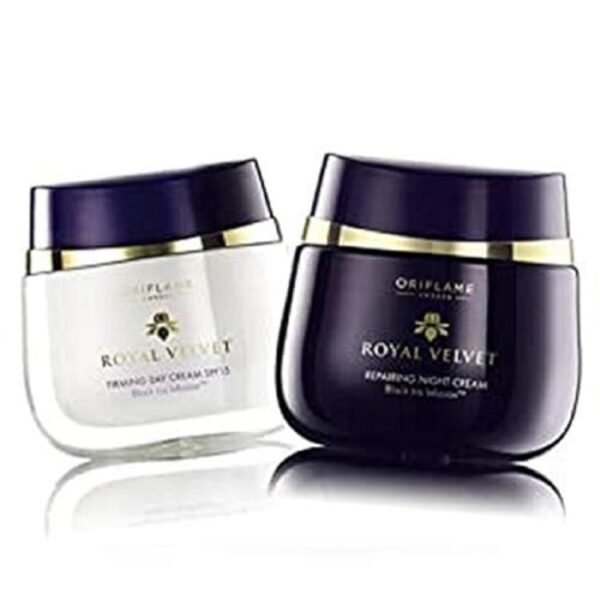 Oriflame ROYAL VELVET Firming Day Cream SPF15 With ROYAL VELVET Repairing Night Cream SET OF 1 - Fast Shipping to USA & Canada