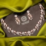Brado Rose Gold Stone Studded Necklace Set - Fast Shipping to USA & Canada - Image 3