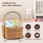 LuvLap Cotton Muslin Swaddle Set Elephant Squirrel, Pack of 3 - Fast Shipping to USA & Canada - Image 4