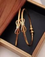 Brado 3 Pair Gold Plated AD Bangle Set - Fast Shipping to USA & Canada - Image 5