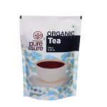 Pure & Sure Organic Black Tea Powder | 100% Certified Organic Assam Leaves | Steam-Sterilized | Sustainably Sourced | 250 g - Fast Shipping to USA & Canada