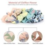 FAMEZA 12 Pcs Chiffon Hair Bands Ponytail Ties Hair Scrunchies Flower Hair Scrunchies Girl Hair Accessory, Great For Casual And Party Dress, Multicolor - Fast Shipping to USA & Canada - Image 5