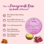 Nat Habit Lip Balm Fresh Infused Pomegranate Rose Lip Butter With Desi Ghee & Raw Honey For Lip Pigmentation, Lightening, Dark And Chapped Lips (10gm) (Pack of 2) - Fast Shipping to USA & Canada - Image 4