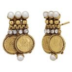 Shreyadzines Temple Jewelry Gold Plated Ginni Choker Necklace Jewelry Set for Women & Girls - Fast Shipping to USA & Canada - Image 5