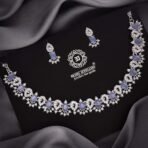 Brado Silver Polish AD Choker Necklace Set - Fast Shipping to USA & Canada - Image 4